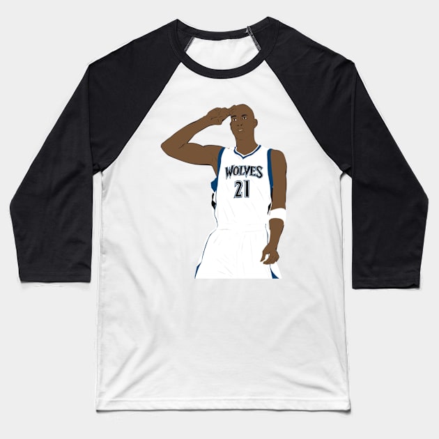 Kevin Garnett Baseball T-Shirt by Mortimermaritin